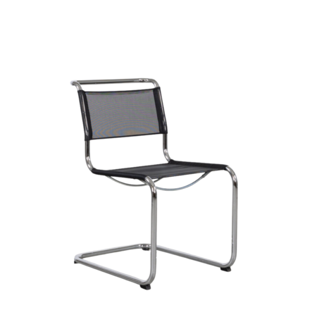 Mart Stam S33 stoel netweave zwart Thonet