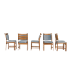 KP Møbler Set of 5 oak Kurt Ostervig chairs KP Mobler