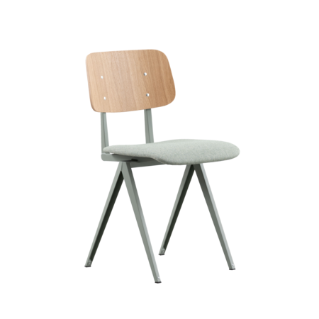 S16 Cementgrijs Mat | Eiken Rug | Zitting Monument