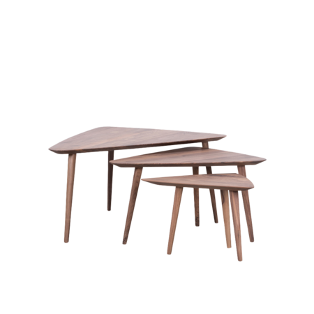 Tomrer Coffee Table Triangle | Walnut
