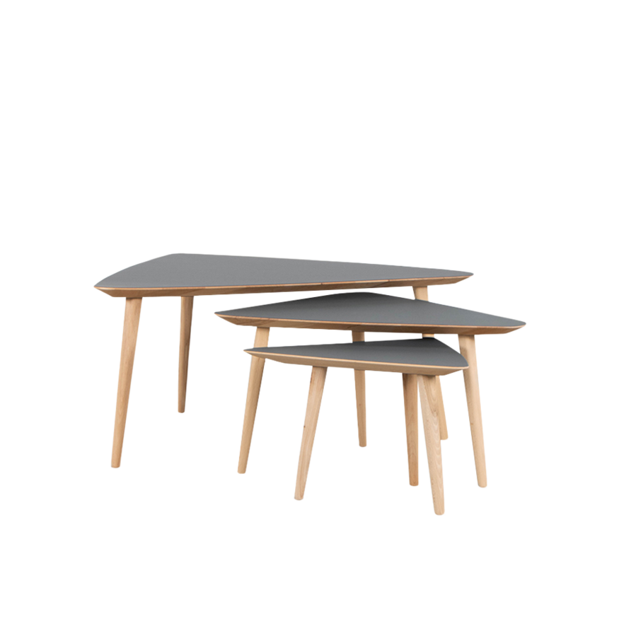 Sav & Økse Tomrer Coffee Table Triangle Beech