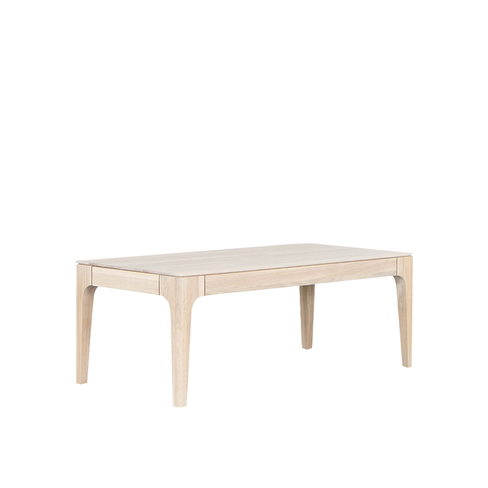Remke Table Rikke Coffee Table Rectangle Oak Whitewash - De Machinekamer
