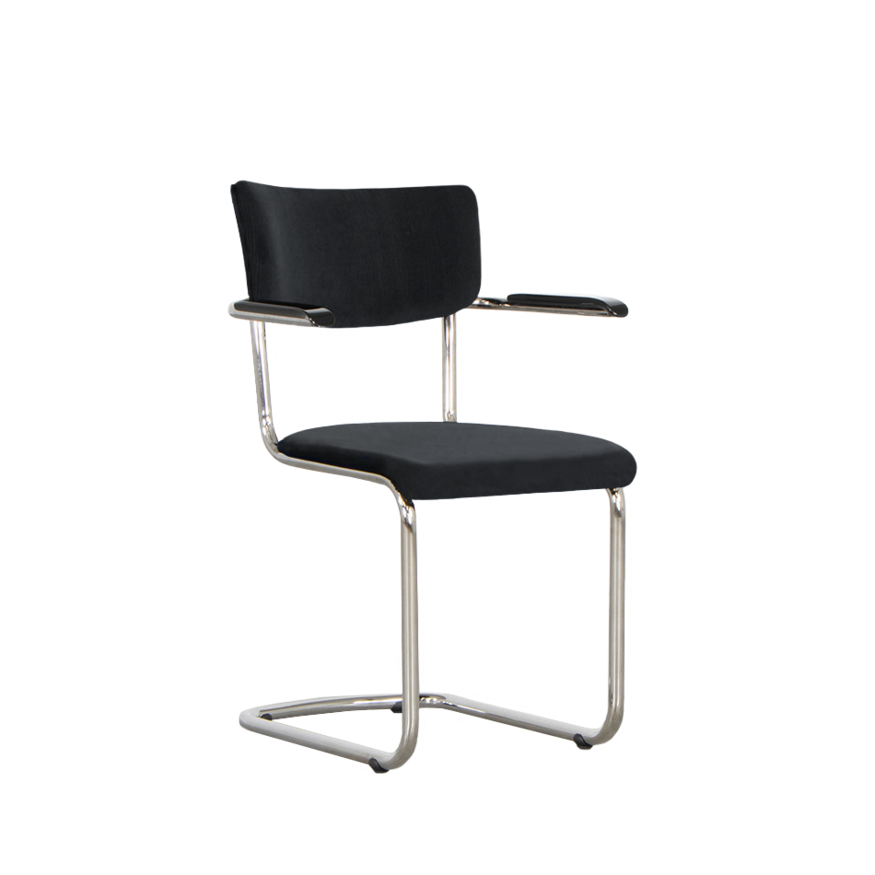 Tubular frame design chair Elsene with armrests Tubax Tubular frame design chair Elsene with armrests