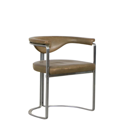 Set van 4 Horst Brüning dining chairs leather Kill International