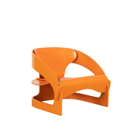 Joe Colombo mod. 4801 Plywood armchair Kartell vintage