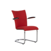 De Wit De Wit ladies armchair 7018 newly upholstered red