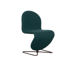 Verner Panton chair 1-2-3 petrol wool Fritz Hansen - De Machinekamer