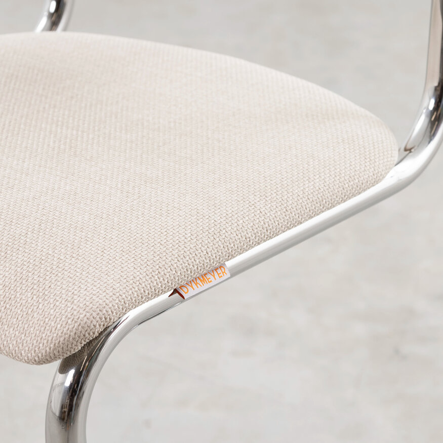 Dykmeyer De Purmer tubular frame Dining chair