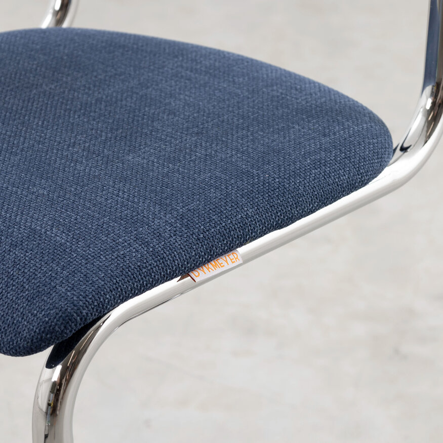 Dykmeyer De Purmer tubular frame Dining chair