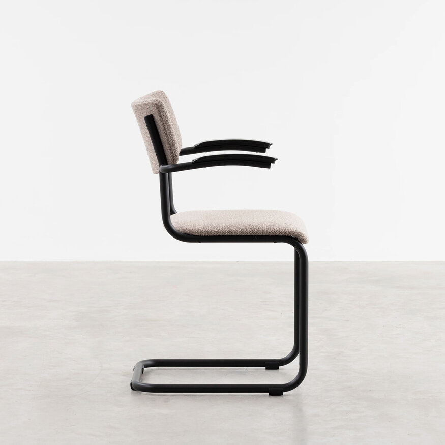 Dykmeyer De Purmer tubular frame Dining chair