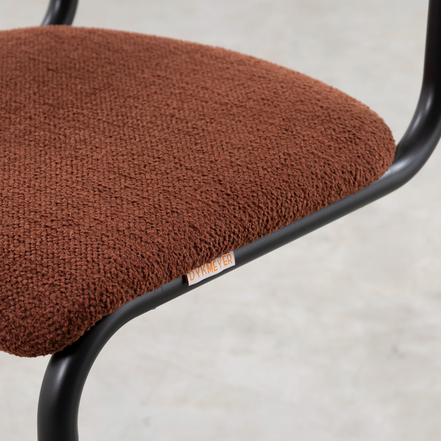 Dykmeyer De Purmer tubular frame Dining chair
