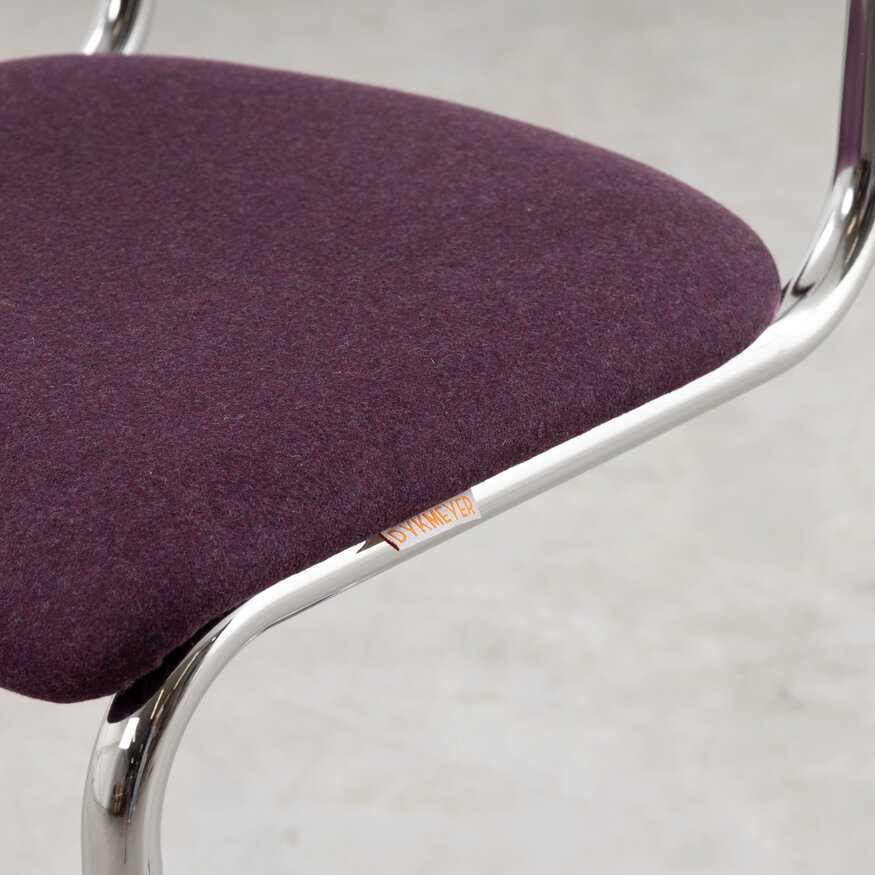 De Purmer design tubular frame Dining chair Dykmeyer De Purmer design tubular frame Dining chair