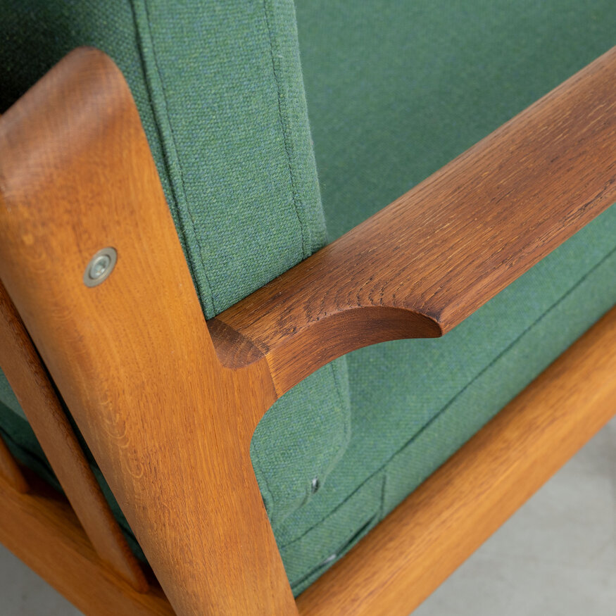 Getama Hans J. Wegner GE265 3-seater sofa green Getama