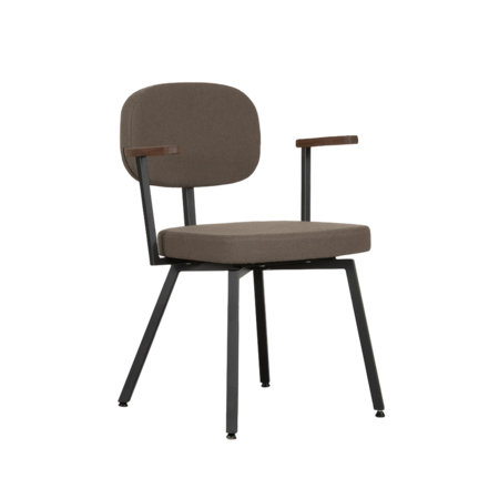 MK Chair Black -  Walnut Armrests | Forest