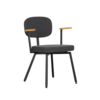Dykmeyer MK design stoel Met Eiken Armleggers