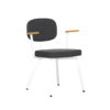 Dykmeyer MK design stoel Met Eiken Armleggers