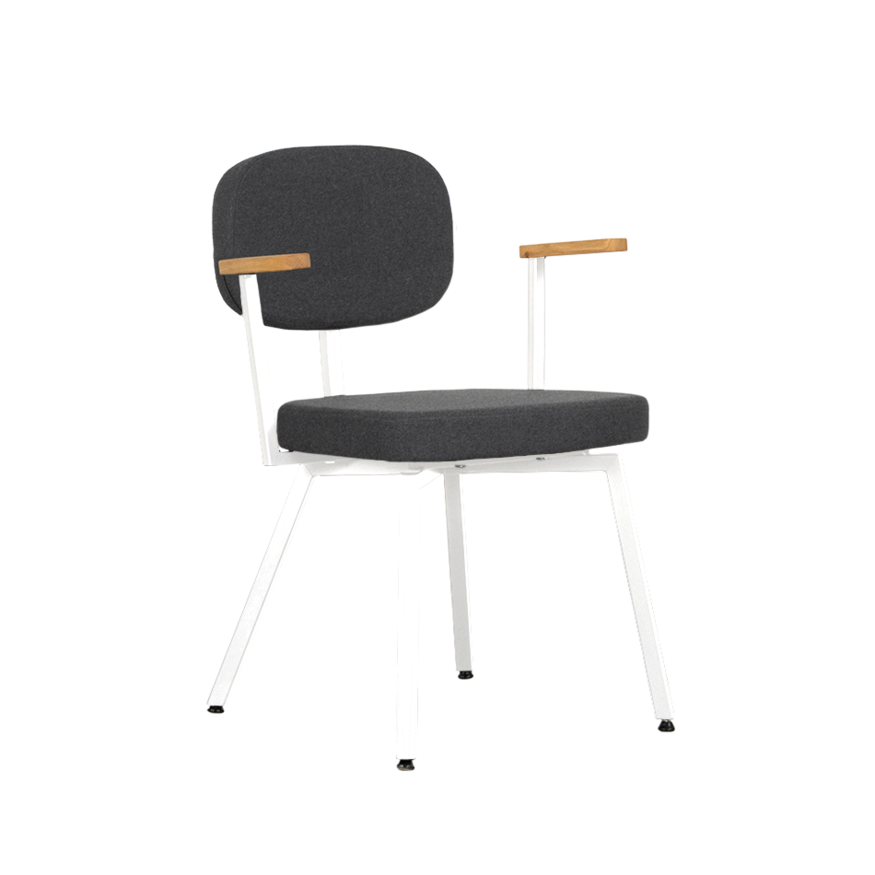 Dykmeyer MK design stoel Met Eiken Armleggers