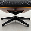 Vitra Eames Lounge Chair kersen en zwart leer Vitra