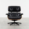 Vitra Eames Lounge Chair kersen en zwart leer Vitra