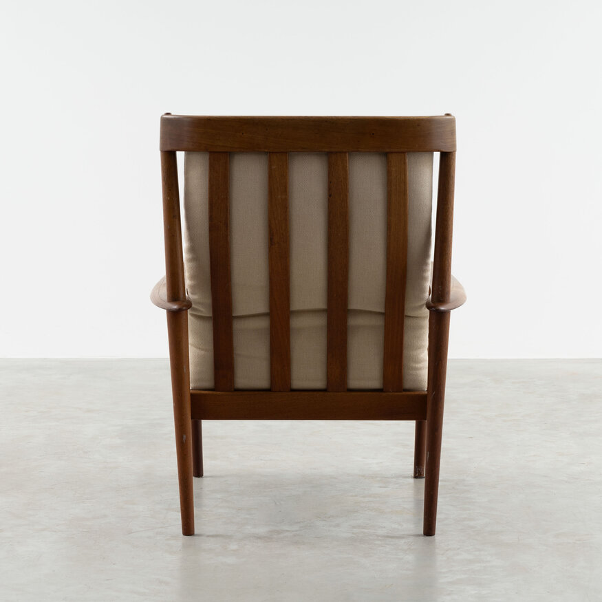 P. Jeppesen Grete Jalk armchair PJ56 with high back teak 1960s