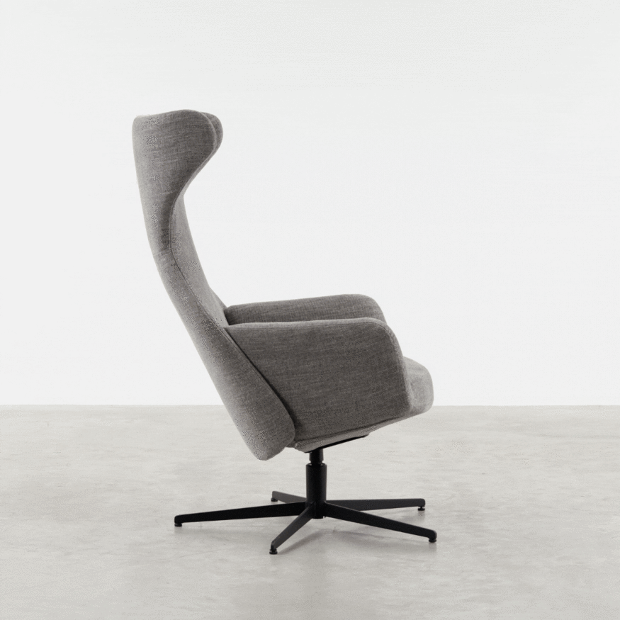 Sav & Økse Relaxfauteuil Aksel Grijs Beige