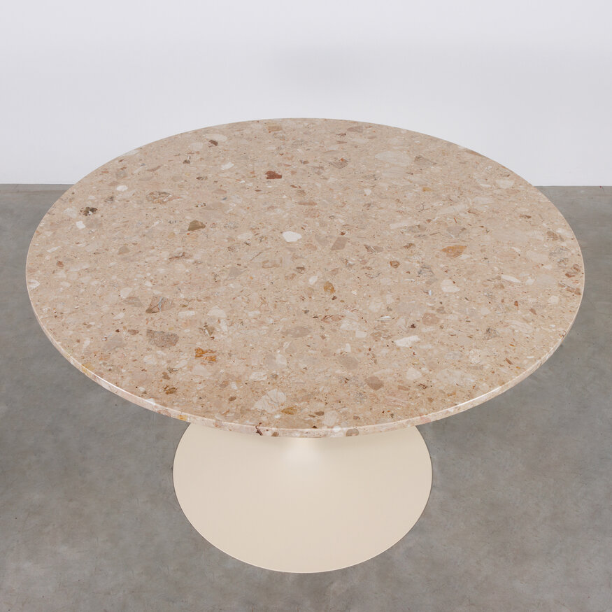 De Machinekamer Tinne Tafel met Rond Composiet Blad