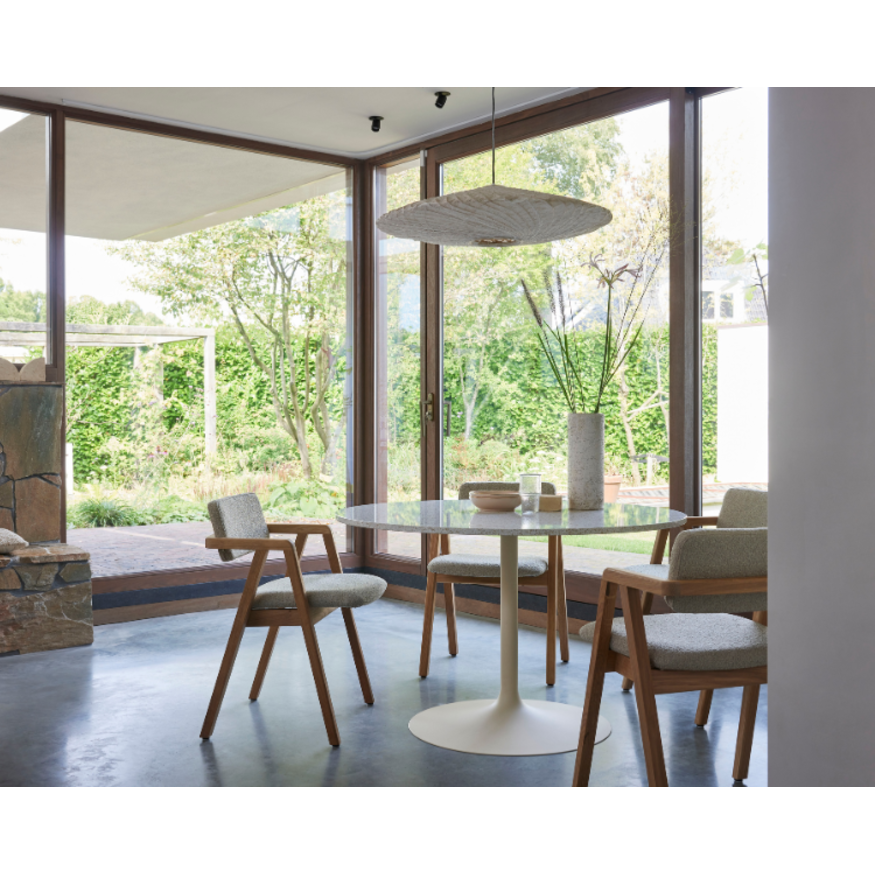 De Machinekamer Tinne Tafel met Rond Composiet Blad