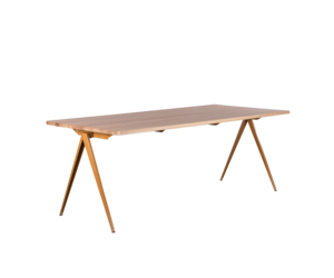 Galvanitas | TD4 Table Ocher Brown / Oak - De Machinekamer