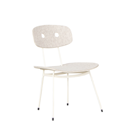 Tristan Frencken bent lounge stoel wit Tristan Frencken bent lounge stoel wit