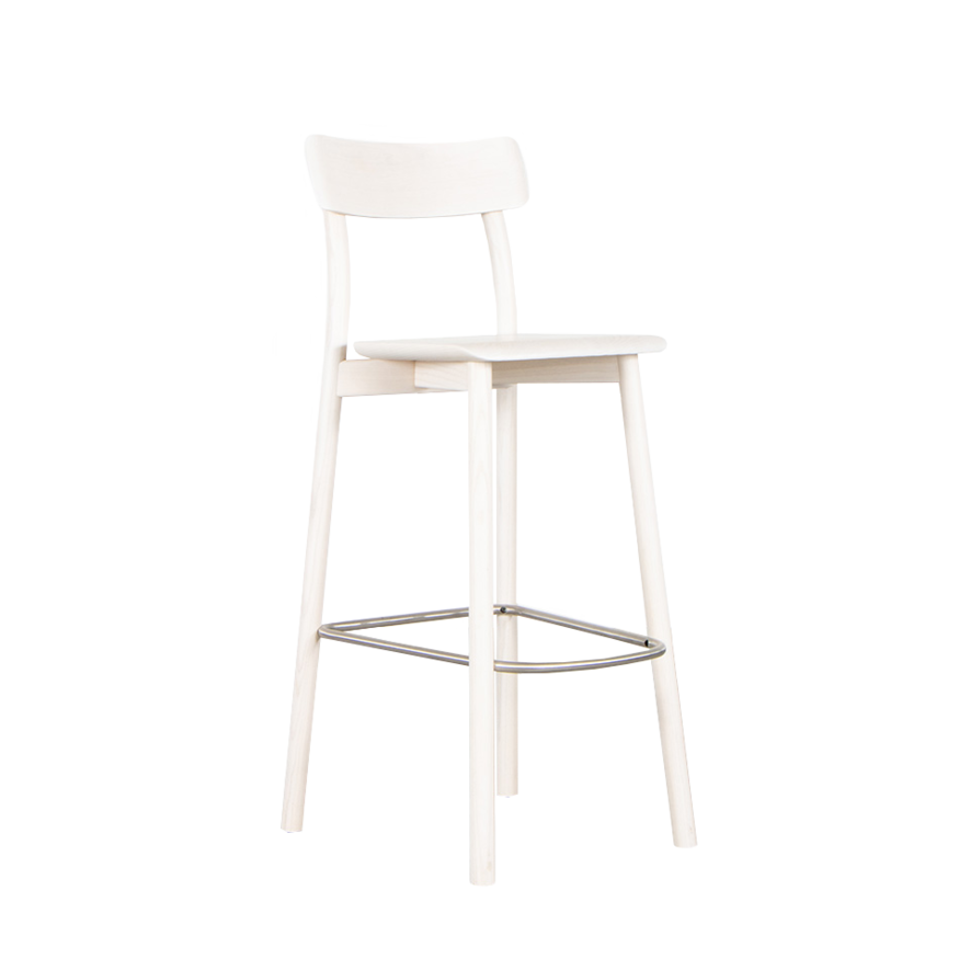 Leon Ransmeier chiaro bar chair white Mattiazzi