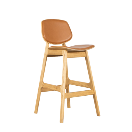 Carsten Buhl Pandora bar chair oak and leather True North