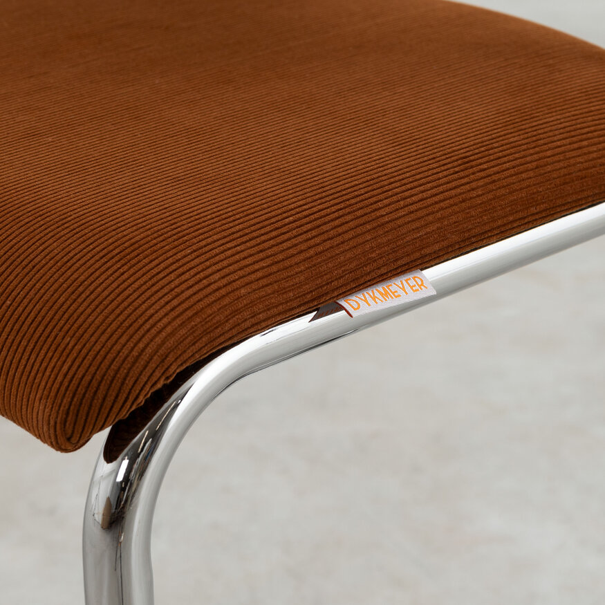 De Purmer design buisframe eetkamerstoel Dykmeyer De Purmer design buisframe eetkamerstoel