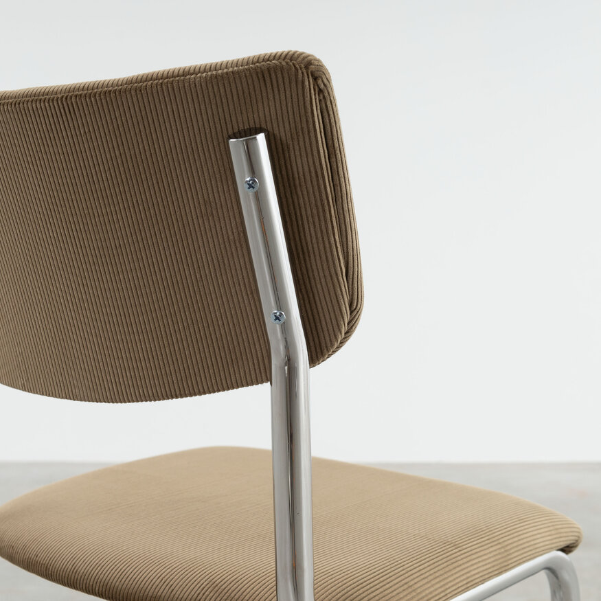 De Purmer design buisframe eetkamerstoel Dykmeyer De Purmer design buisframe eetkamerstoel