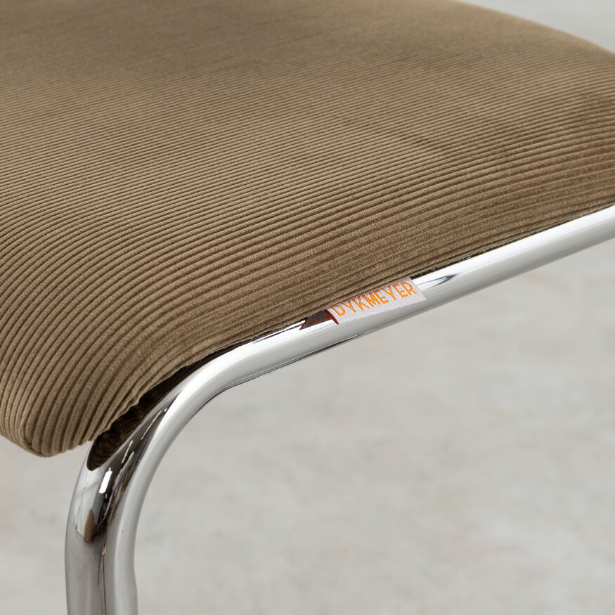 Dykmeyer De Purmer tubular frame Dining chair