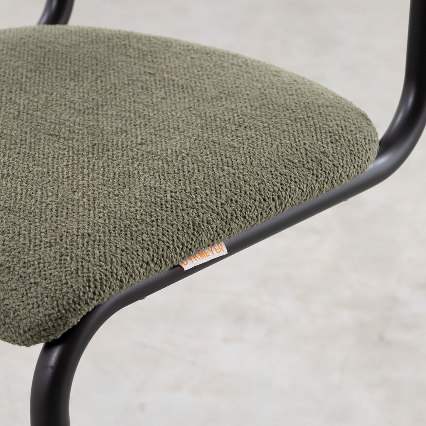 De Purmer design buisframe eetkamerstoel Dykmeyer De Purmer design buisframe eetkamerstoel