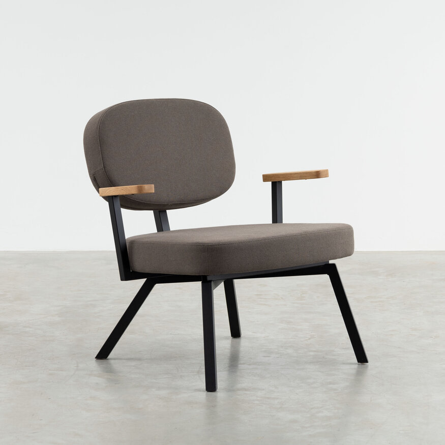 Dykmeyer MK Design Fauteuil Met Eiken Armleggers