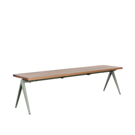 TD4 Table Bench Cement Grey | Walnut