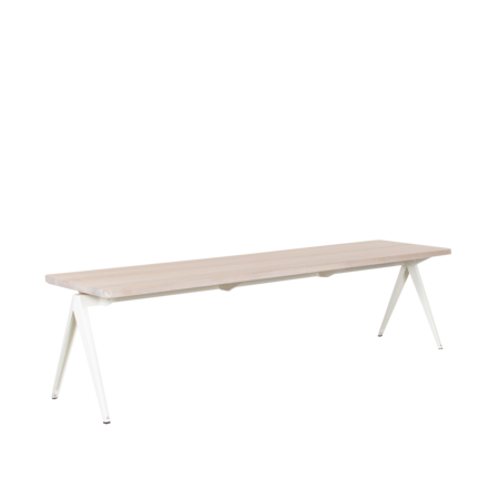 TD4 Table Bench White | Oak Whitewash