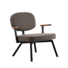 Dykmeyer MK Design Fauteuil Met Walnoten Armleggers