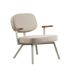 Dykmeyer MK Fauteuil Met Walnoot Armleuningen