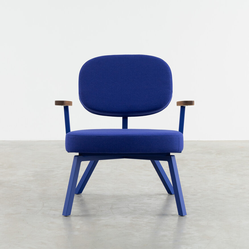 Dykmeyer MK Design Armchair With Walnut Armrests