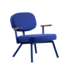 Dykmeyer MK Armchair With Walnut Armrests