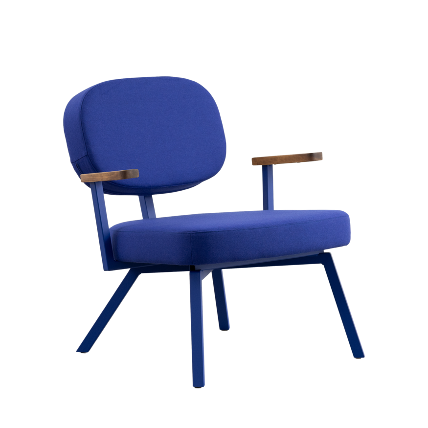 Dykmeyer MK Fauteuil Met Walnoot Armleggers