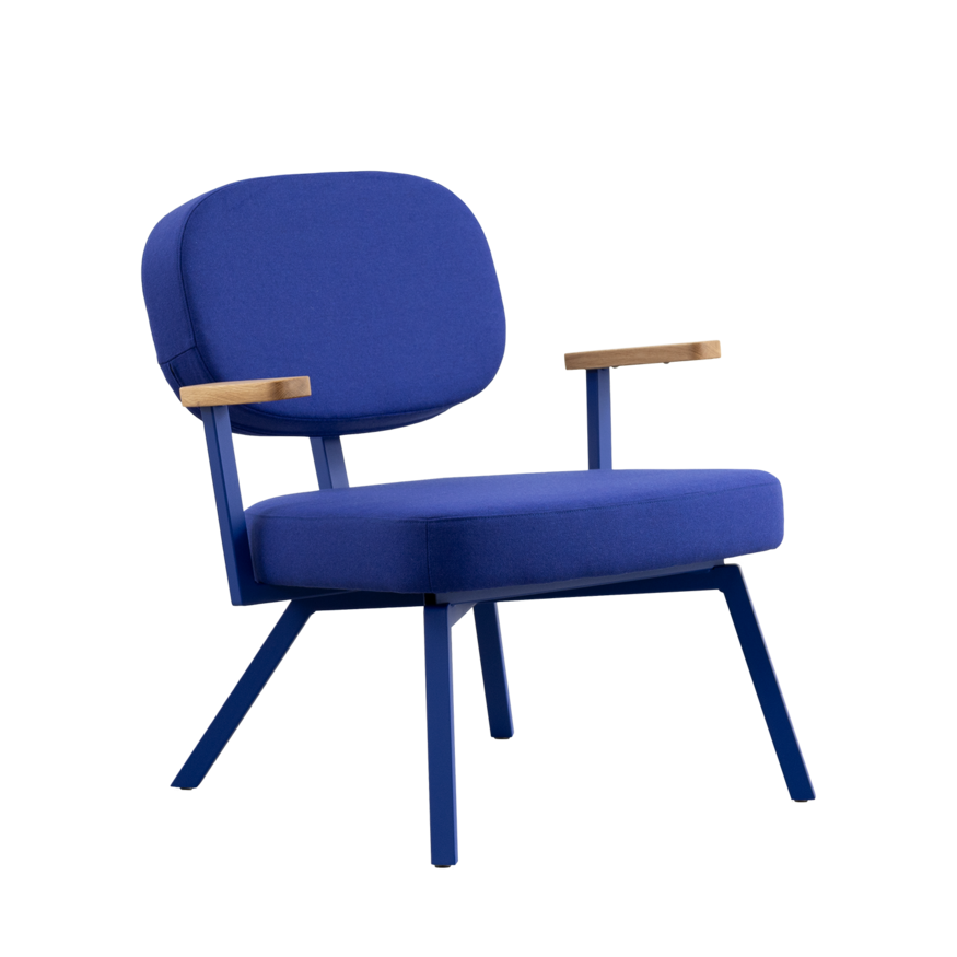 MK design Fauteuil Met Eiken Armleggers Dykmeyer MK design Fauteuil Met Eiken Armleggers