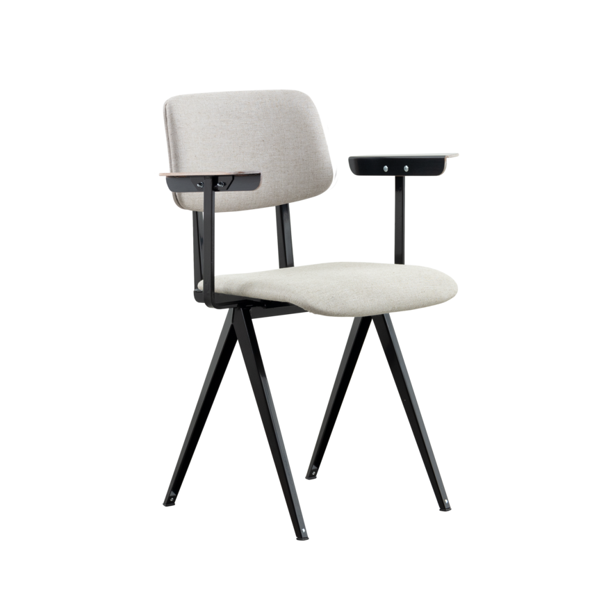 S16 Design Eetkamerstoel met armleuningen Galvanitas Compass Collection S16 Design Eetkamerstoel met armleuningen