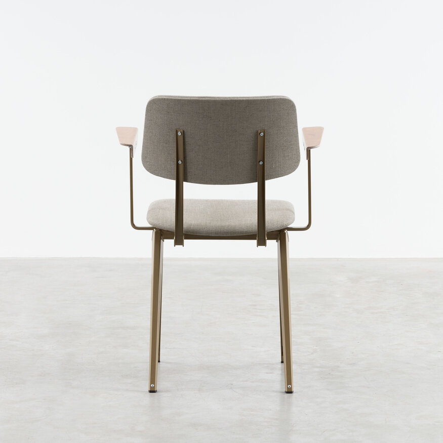 S16 Design Eetkamerstoel met armleuningen Galvanitas Compass Collection S16 Design Eetkamerstoel met armleuningen