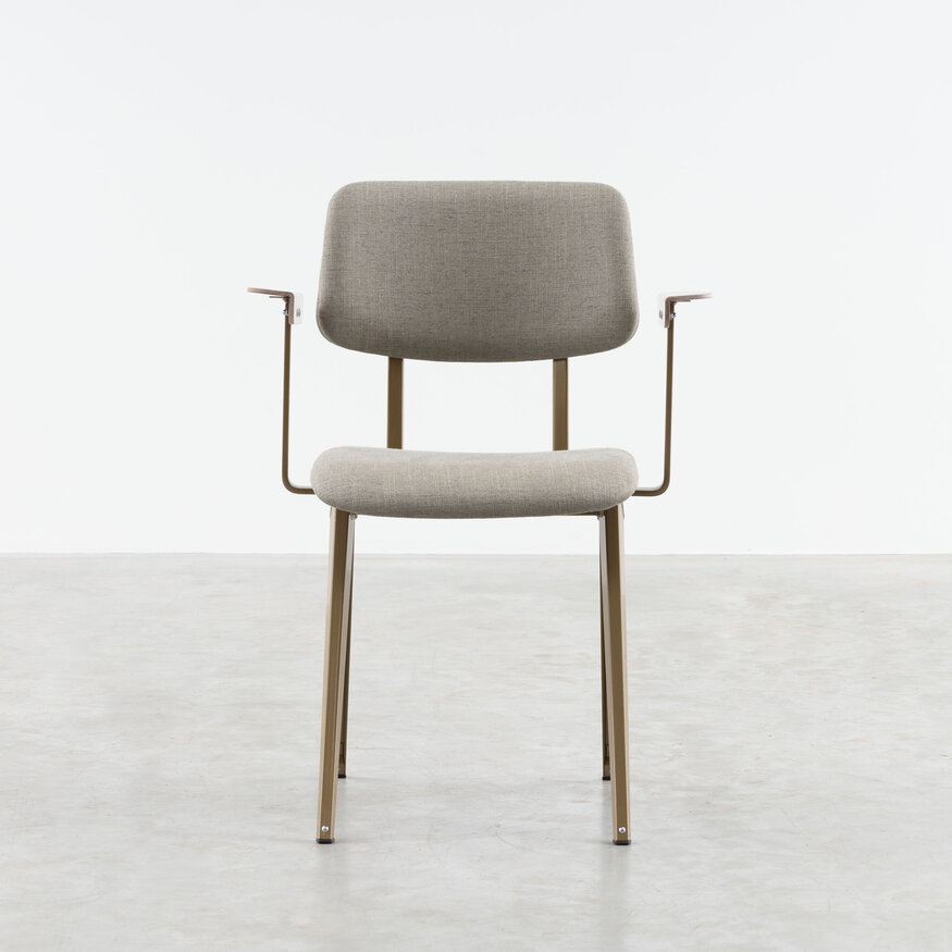 S16 Design Eetkamerstoel met armleuningen Galvanitas Compass Collection S16 Design Eetkamerstoel met armleuningen