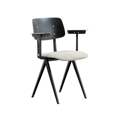 S16 Met Arm Zwart | Zitting Clay