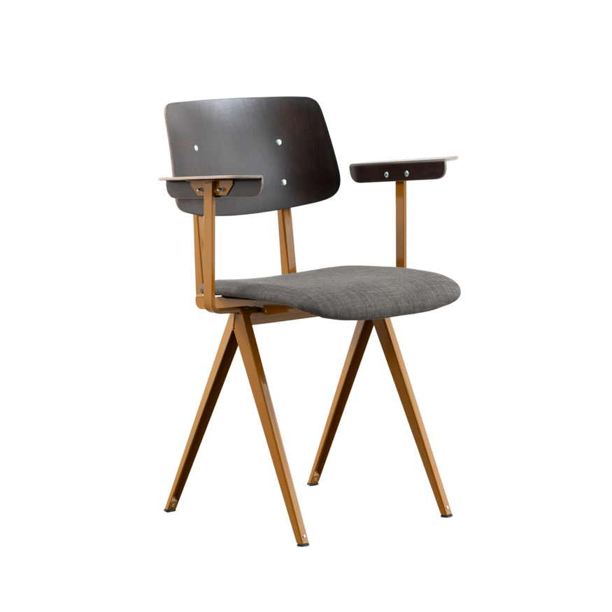 S16 Design Eetkamerstoel met armleuningen Galvanitas Compass Collection S16 Design Eetkamerstoel met armleuningen