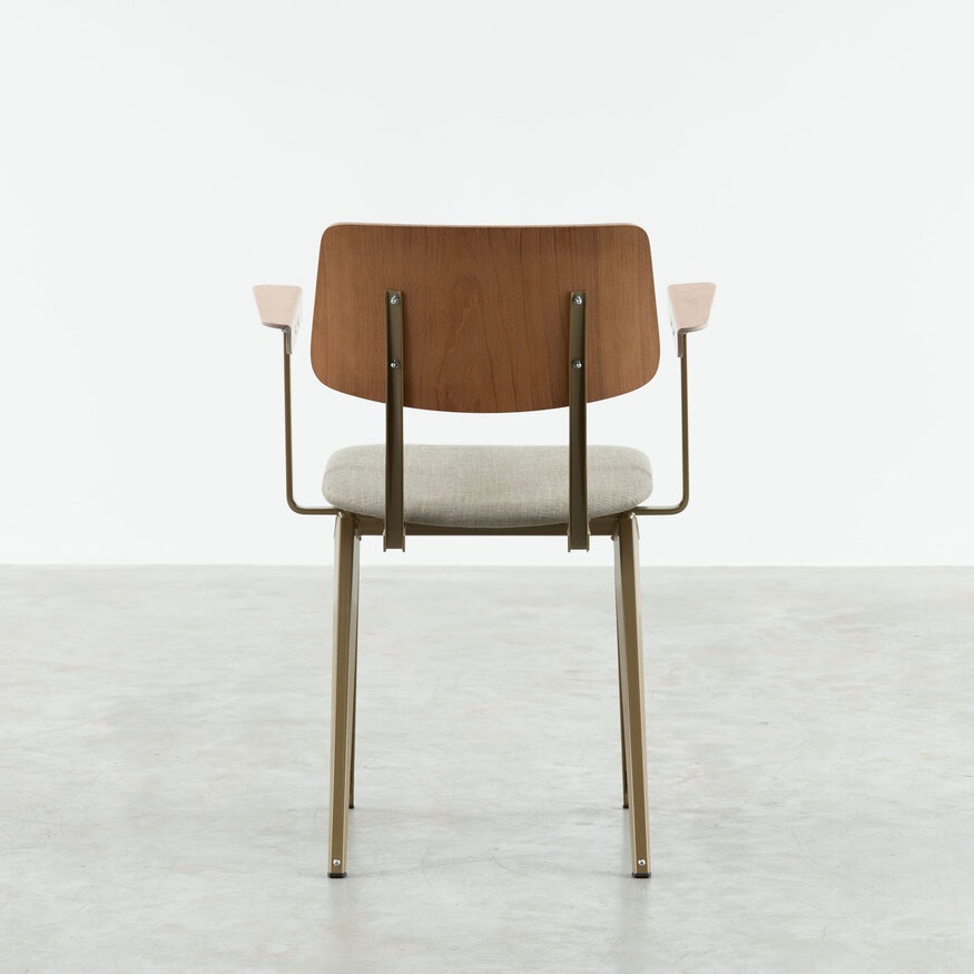 S16 Design Eetkamerstoel met armleuningen Galvanitas Compass Collection S16 Design Eetkamerstoel met armleuningen